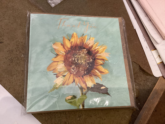 The Great British Card Co - Thank You Sunflower