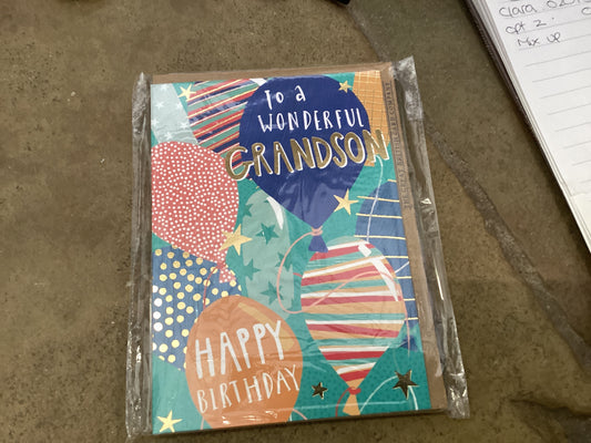 The Great British Card Co - Grandson Balloons