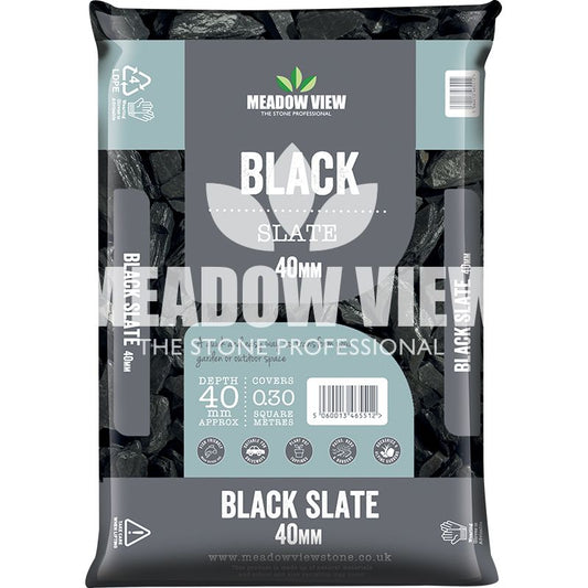 Meadow view Black Slate 40mm Special offer 4 For £24