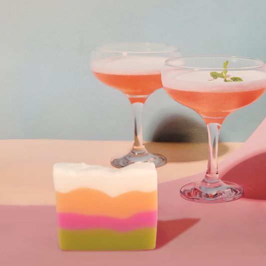 Bomb Cosmetics "Peach & Golden Raspberry Martini" Soap Bar