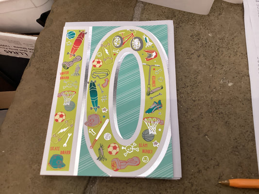 The Great British Card Company - Aged 10 Gaming Theme