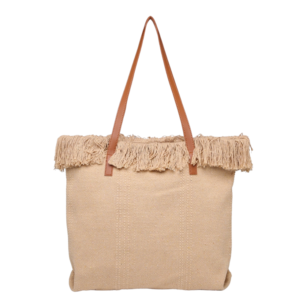 House of Milano Canvas Tote Fringed Bag