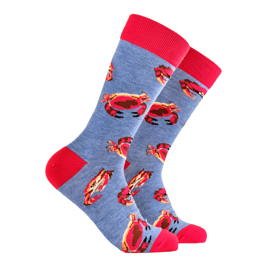 Crab Blue Socks