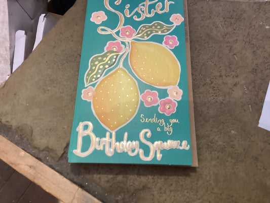 The Great British Card Co - Sister Birthday Squeeze
