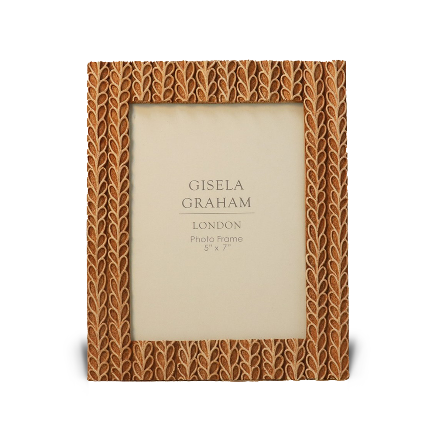 Rustic Leaves Resin Picture Frame 5" x 7"