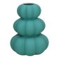 Gisela Graham Ceramic Stacked Vase - Turquoise