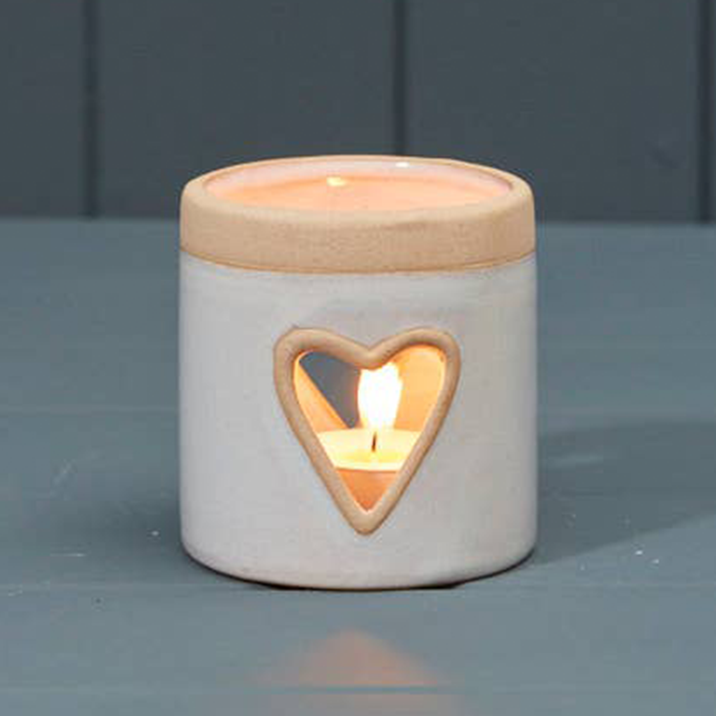 Ceramic Heart Tealight Holder