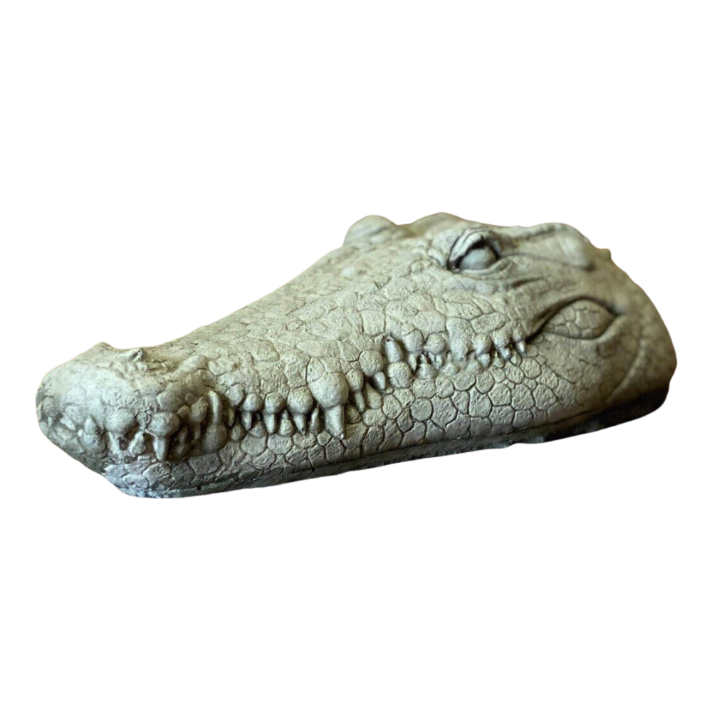 J & L "Crocodile Head" Stone Statue