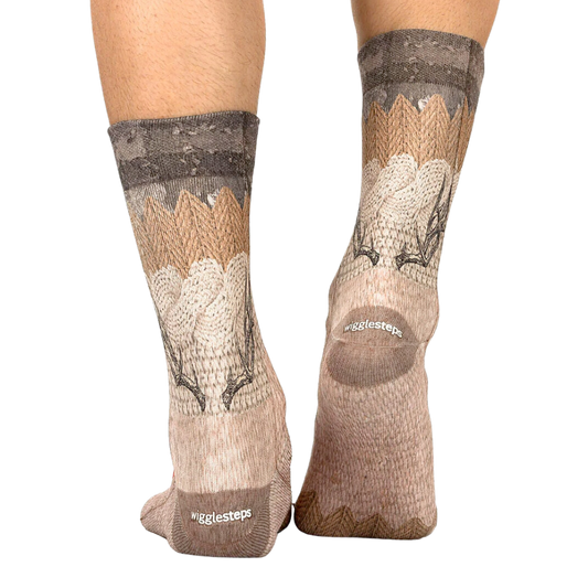 Jemsox Wigglesteps "Knitted Cinema" Printed Mens Socks
