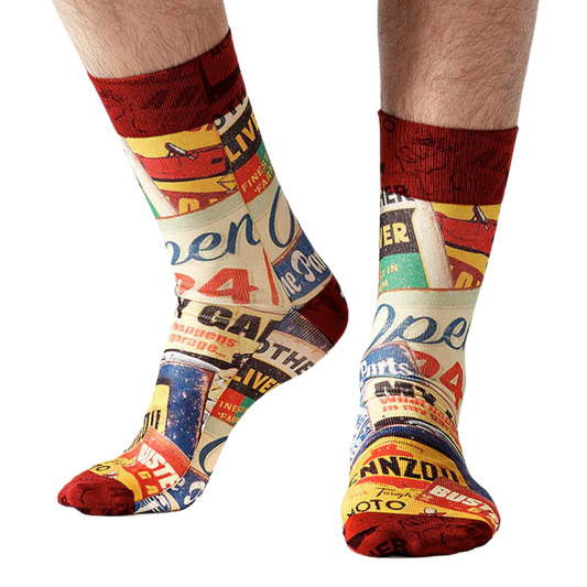 Jemsox Wigglesteps "My garage" Printed Mens socks