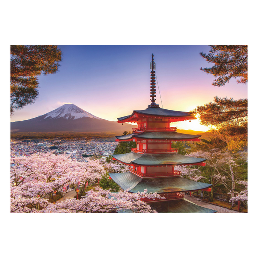 Ravensburger 1000pc "Mount Fuji Cherry Blossom View" Jigsaw Puzzle
