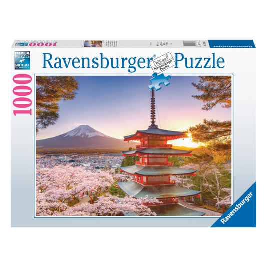 Ravensburger 1000pc "Mount Fuji Cherry Blossom View" Jigsaw Puzzle
