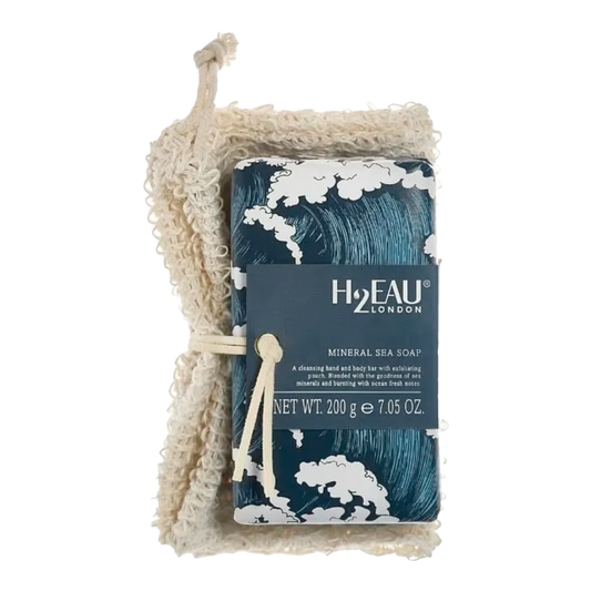 H2EAU Mineral Sea Soap & Exfoliating Mitten