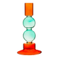 Sass & Belle Two Tone Bubble Candle Holder - Turquoise & Red
