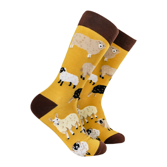 Sheep Lover Socks (Mustard)
