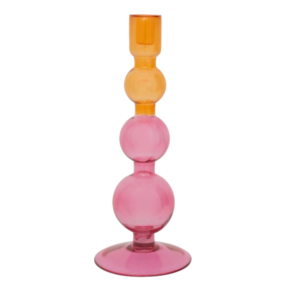 Urban Nature Culture Two Tone Candle Holder Bulb - Pink & Orange