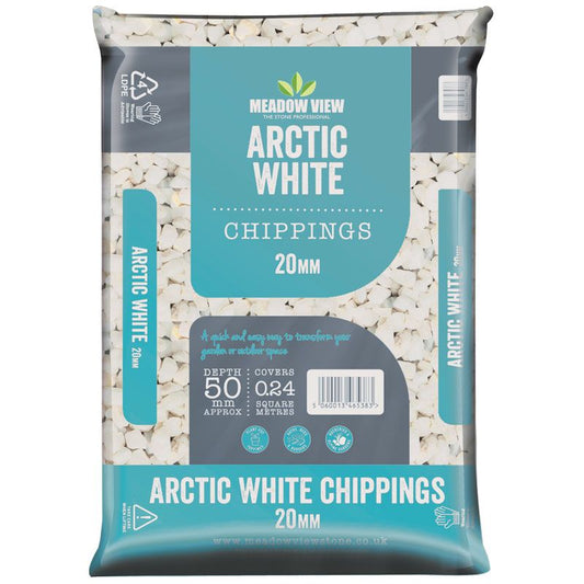 Meadow View Arctic White Chippings 10mm (2 for £18)