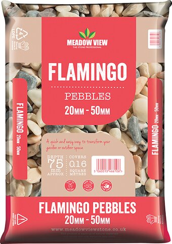 Flamingo Pebbles 20-50mm - Special Offer £3.50